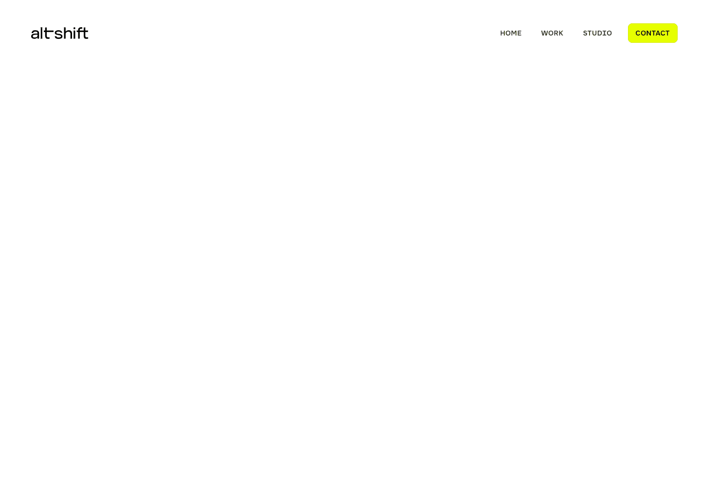 alt-shift : B2B product design studio — website design on Landdding