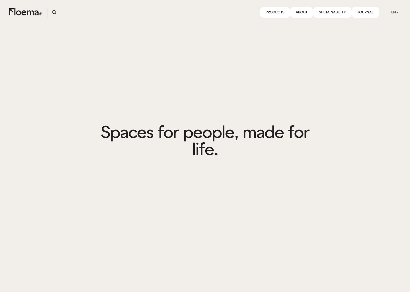 Floema® - Spaces for people, made for life. on Landbook - get inspired by landing design and more — website design on Landdding